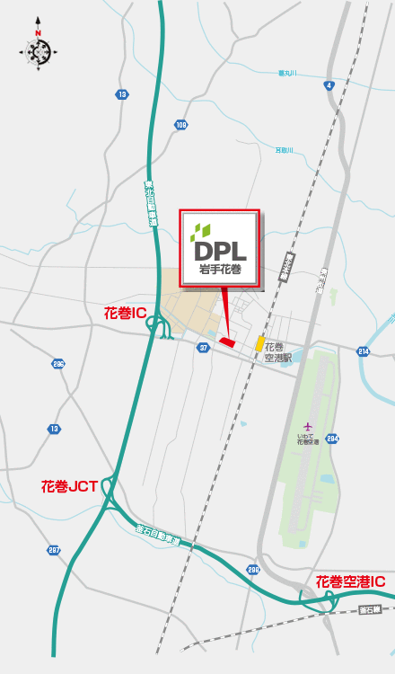 DPL巖手花巻地図