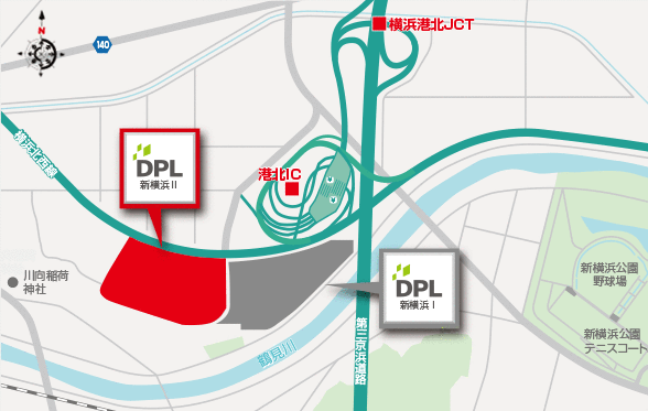 DPL新橫浜Ⅱ地図