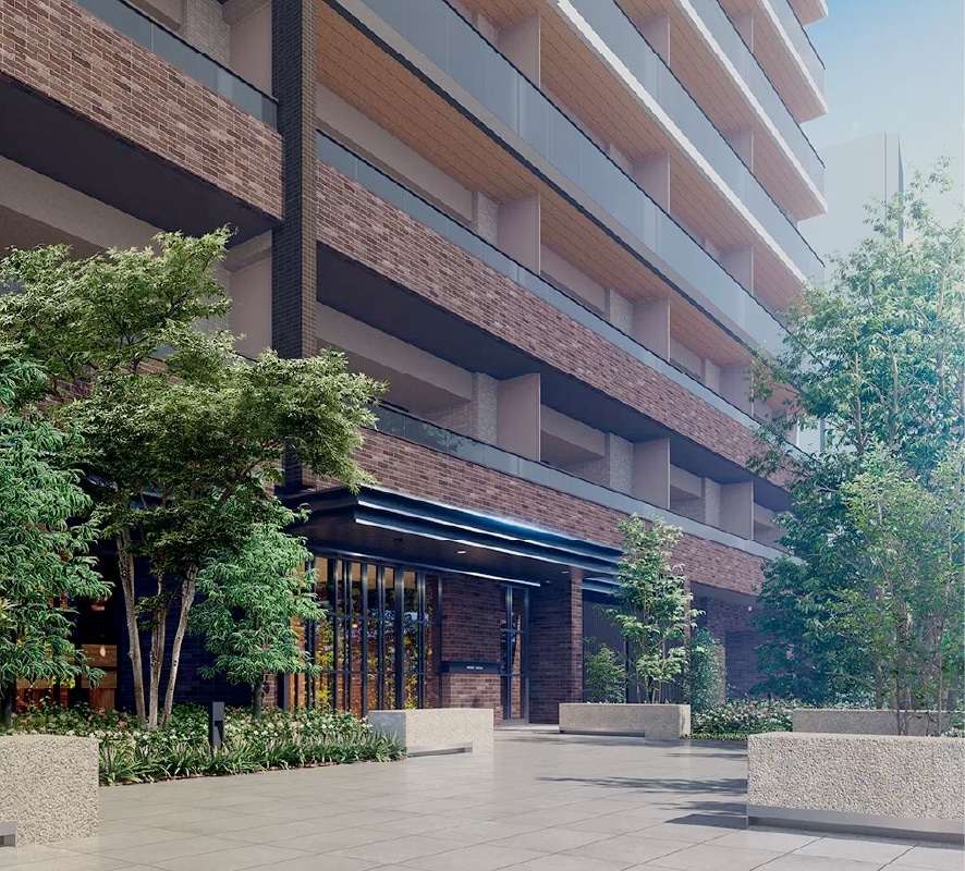 エントランスアプローチ完成予想図