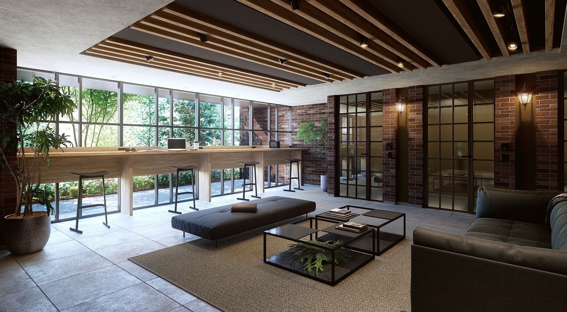 オープンラウンジ?リモート&ゲーミングルーム/オープンラウンジ完成予想図