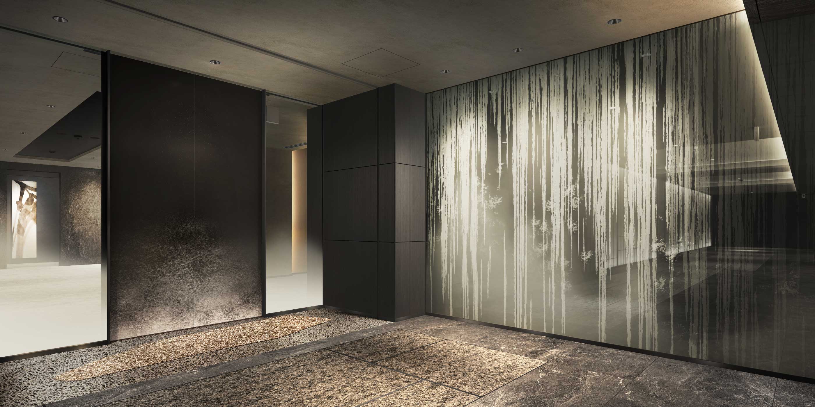 プレミスト京都 三條堀川:エントランスコリドー完成予想図