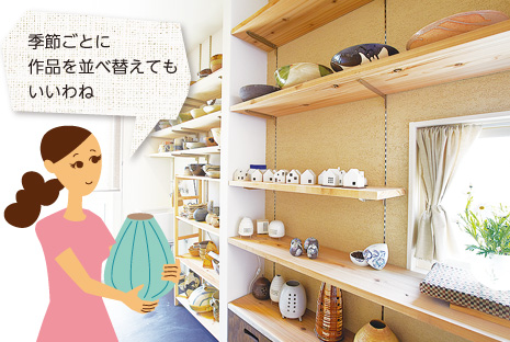 季節(jié)ごとに作品を並べ替えてもいいわね