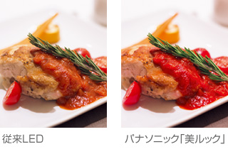従來LED/パナソニック「美ルック」